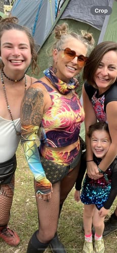 Customer photo review of Yellow Blaze Festival Shorts Set