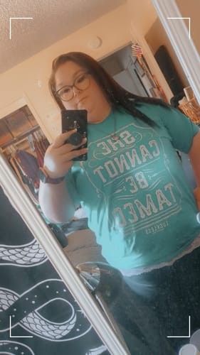 Customer photo review of She Cannot Be Tamed | Teal