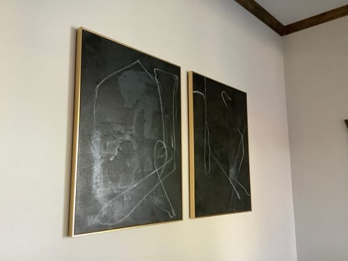 Customer photo review of Black Abstract Art #ABAO41