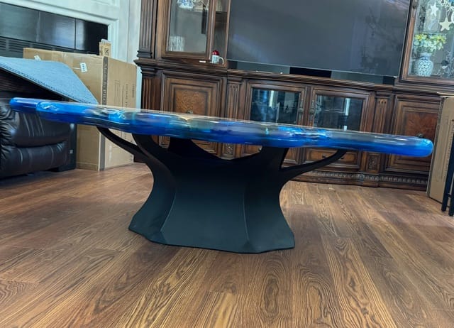 Customer photo review of Coffee Table Legs 215 Namu 16H Metal Handmade Furniture