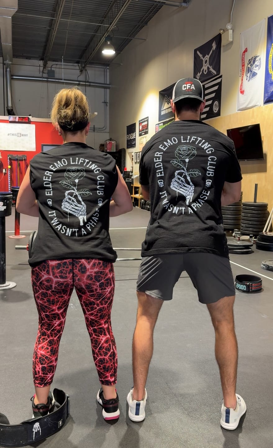 Customer photo review of Elder Emo Lifting Club Tee