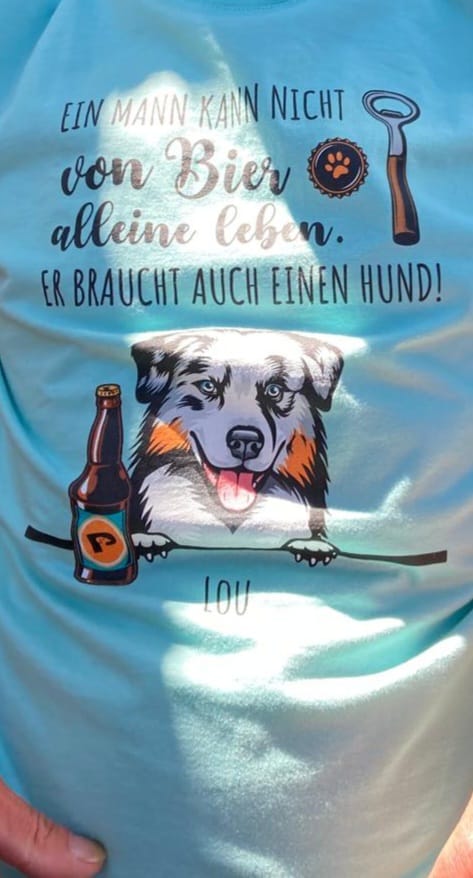 Customer photo review of Bier & Wuff - Individuelles T-Shirt