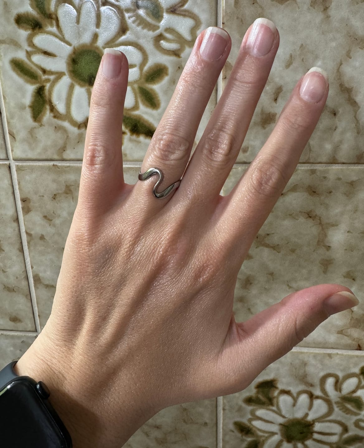 Customer photo review of Silver Wave Ring