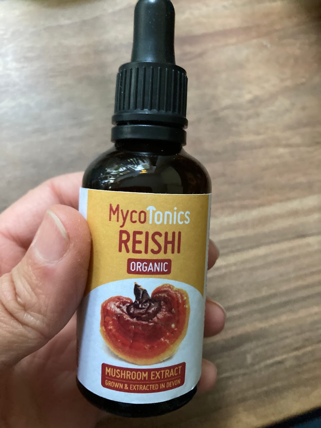 Customer photo review of Organic Reishi Mushroom Extract Supplement (50ml)