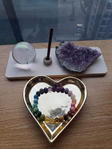 Customer photo review of Pulsera 7 Chakras (8 mm)