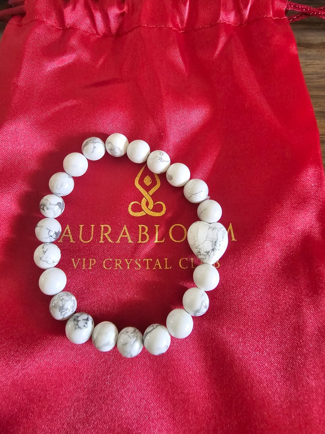Customer photo review of White Howlite Bracelet