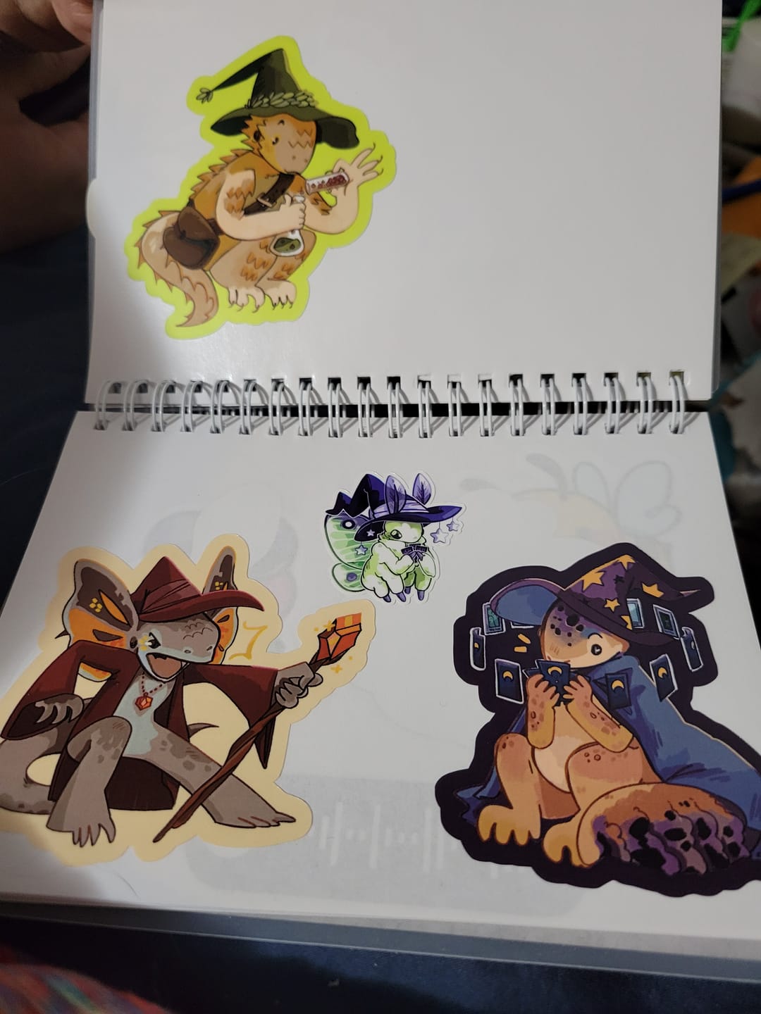 Customer photo review of Lizard Wizard Stickers!