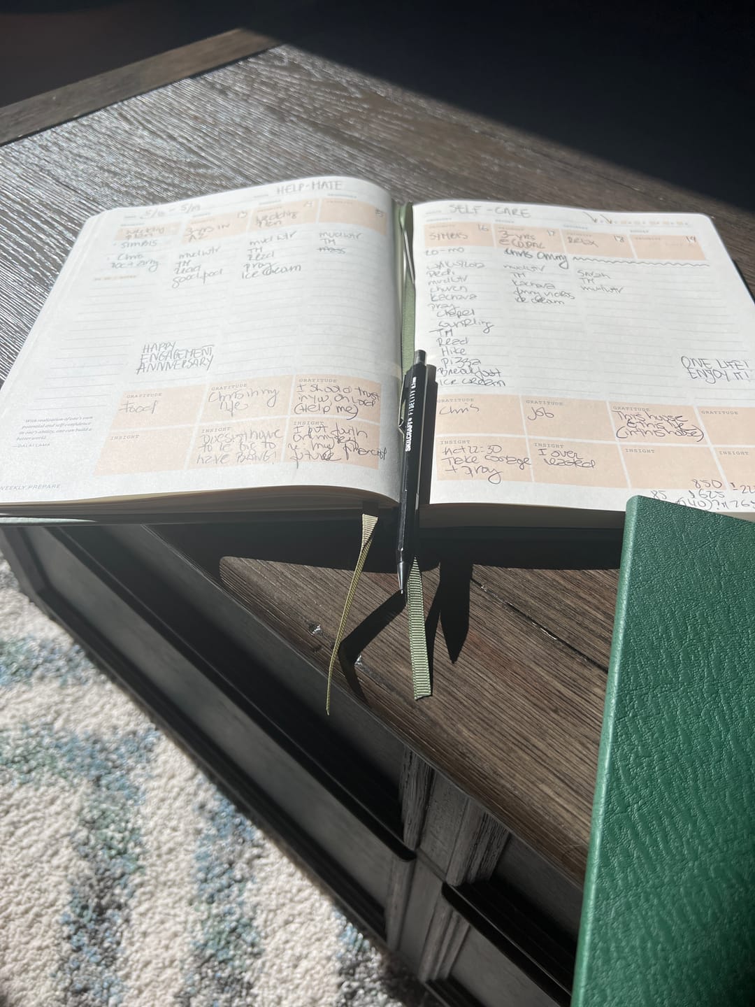 Customer photo review of Monk Manual™ Weekly Planner