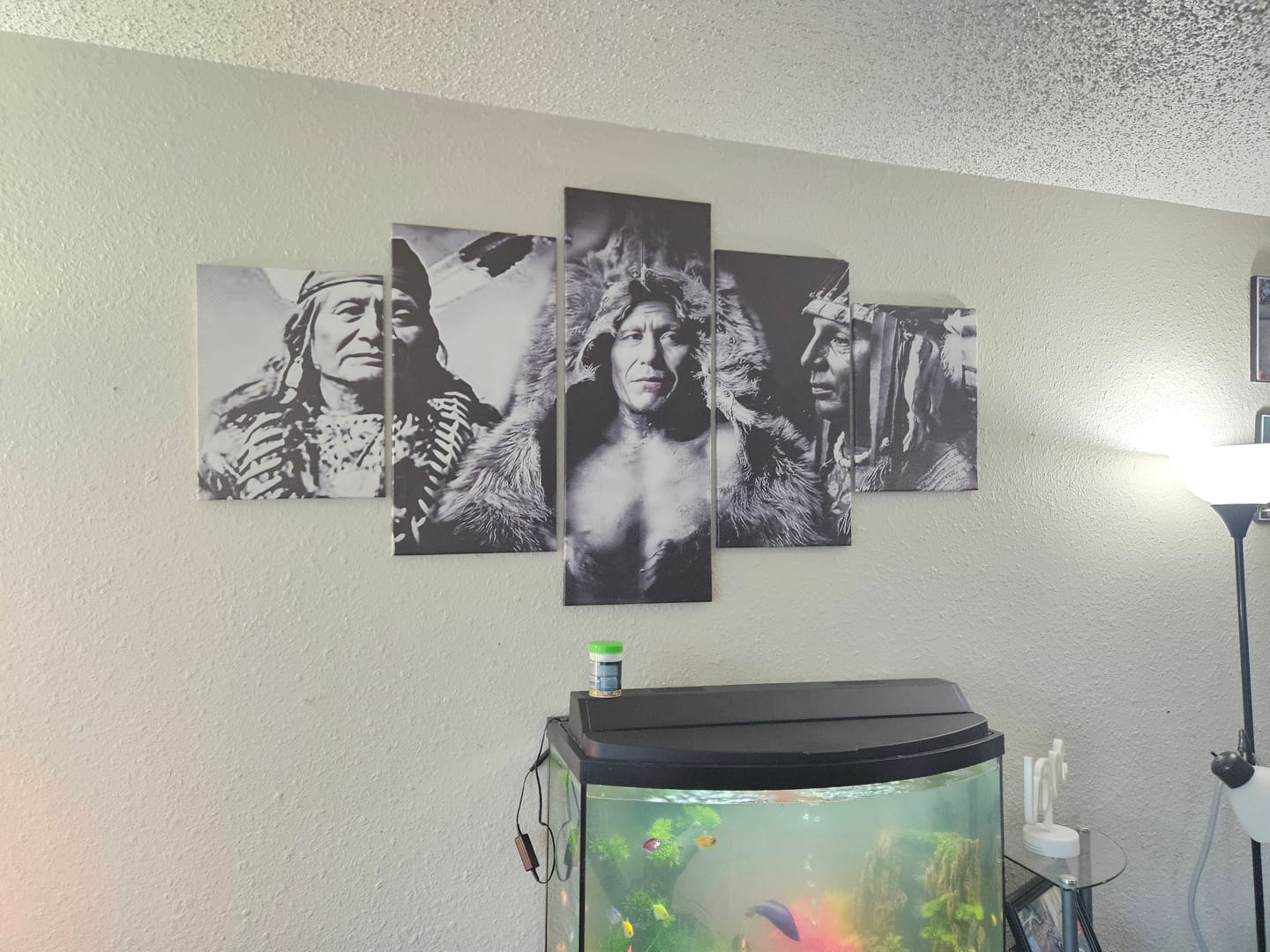 Customer photo review of Custom 5 Panel Canvas Print Wall Art
