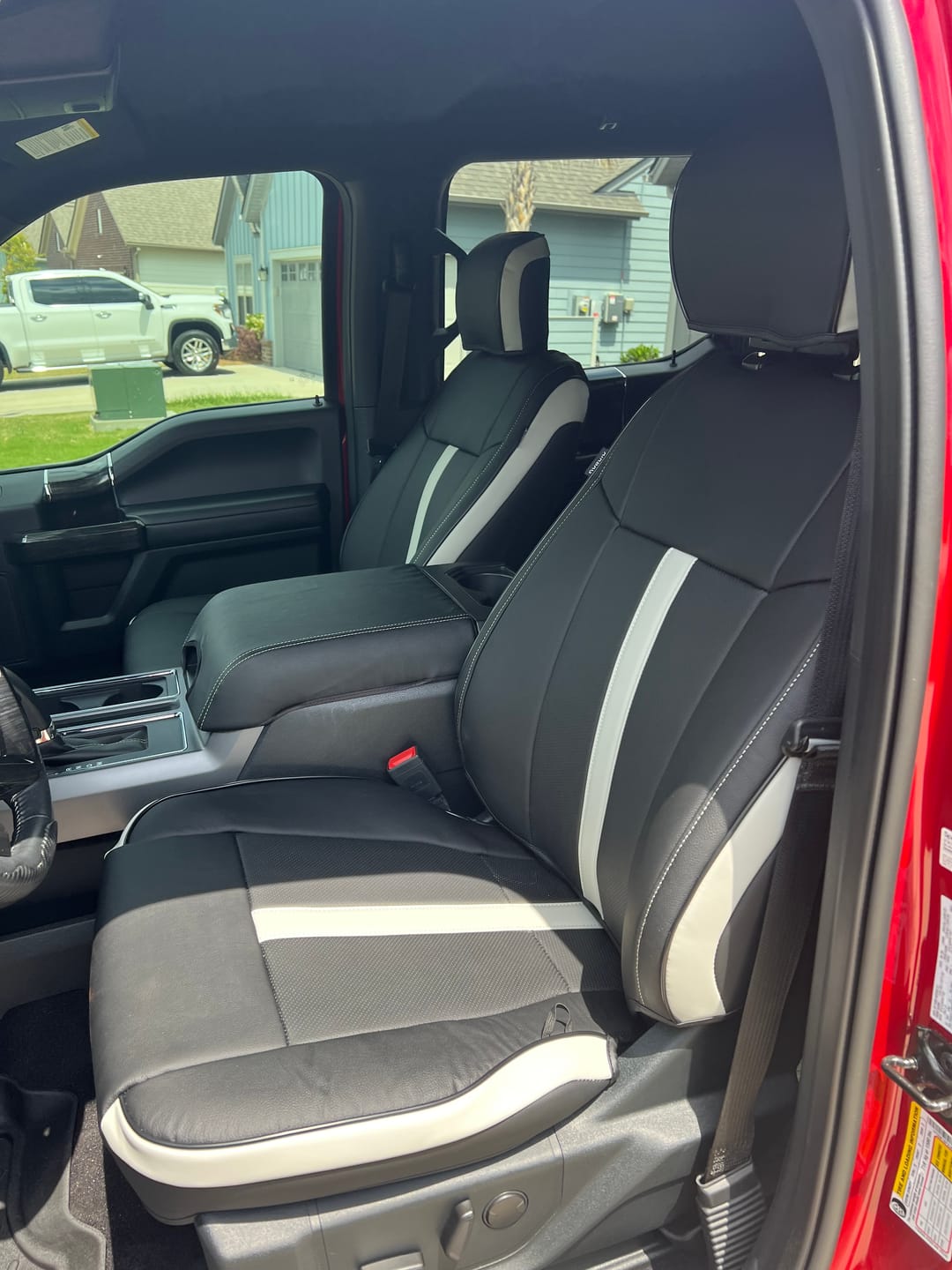 Customer photo review of 2015-20 Ford F-150 / F-250 Premium Custom Leather Seat Covers