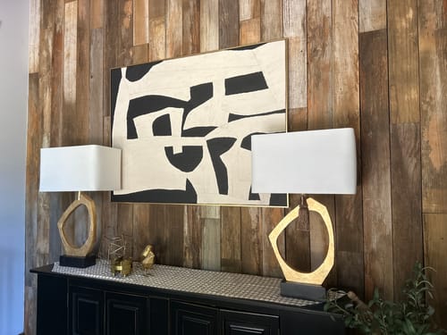 Customer photo review of Black White Painting #ABAH119