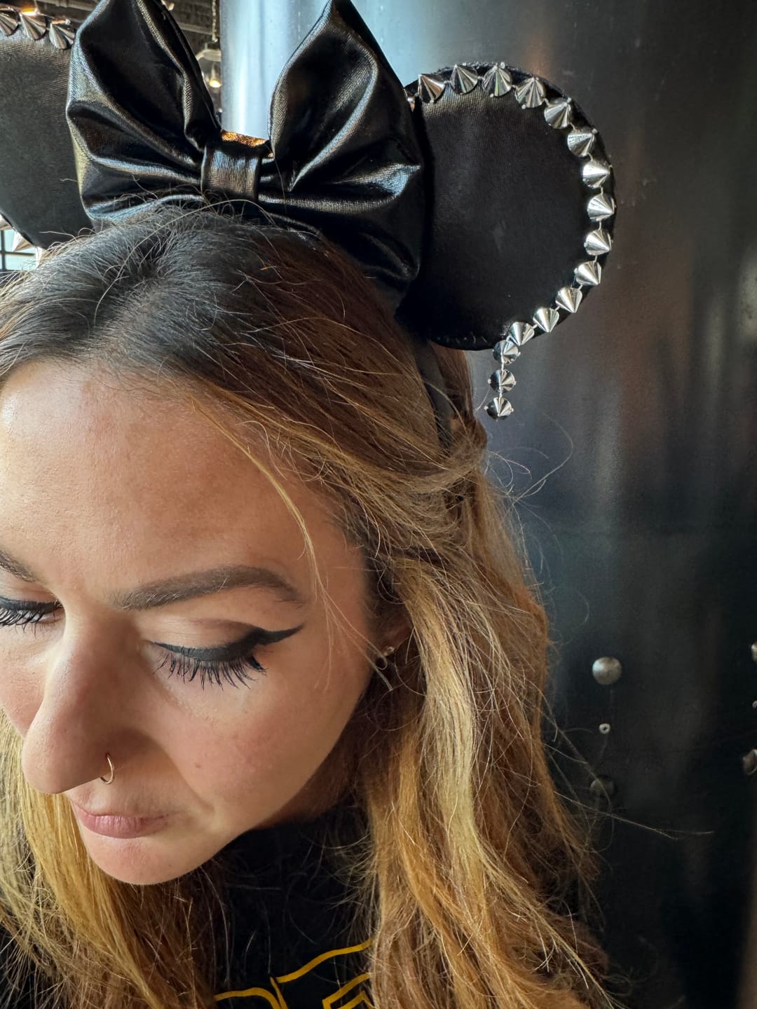 Customer photo review of Silver Spikes Mickey Ears