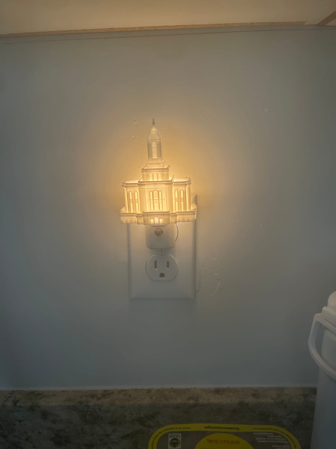 Customer photo review of Deseret Peak Utah Temple Night Light
