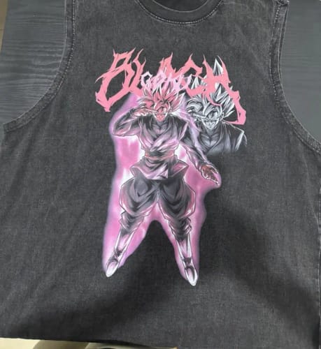 Customer photo review of Goku Black Vintage Tank Top V1
