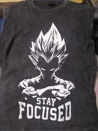 Customer photo review of Stay Focused Vintage Tank Top