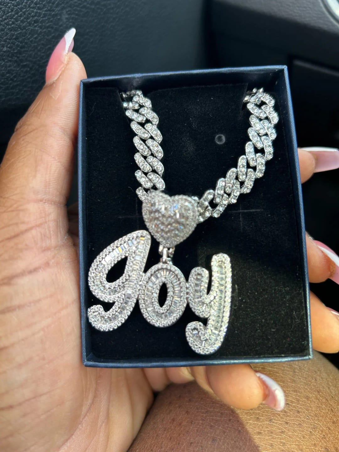 Customer photo review of DAZZLE CUSTOM NECKLACE