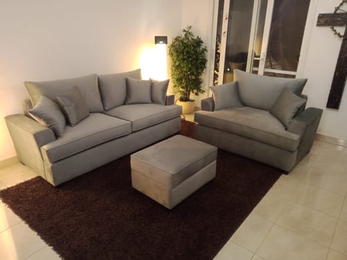 Customer photo review of طقم أنتريه خشب زان - 3قطع-SBF26