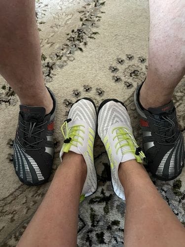 Customer photo review of Calder Pro - Breathable and Non-slip Universal Barefoot Shoes
