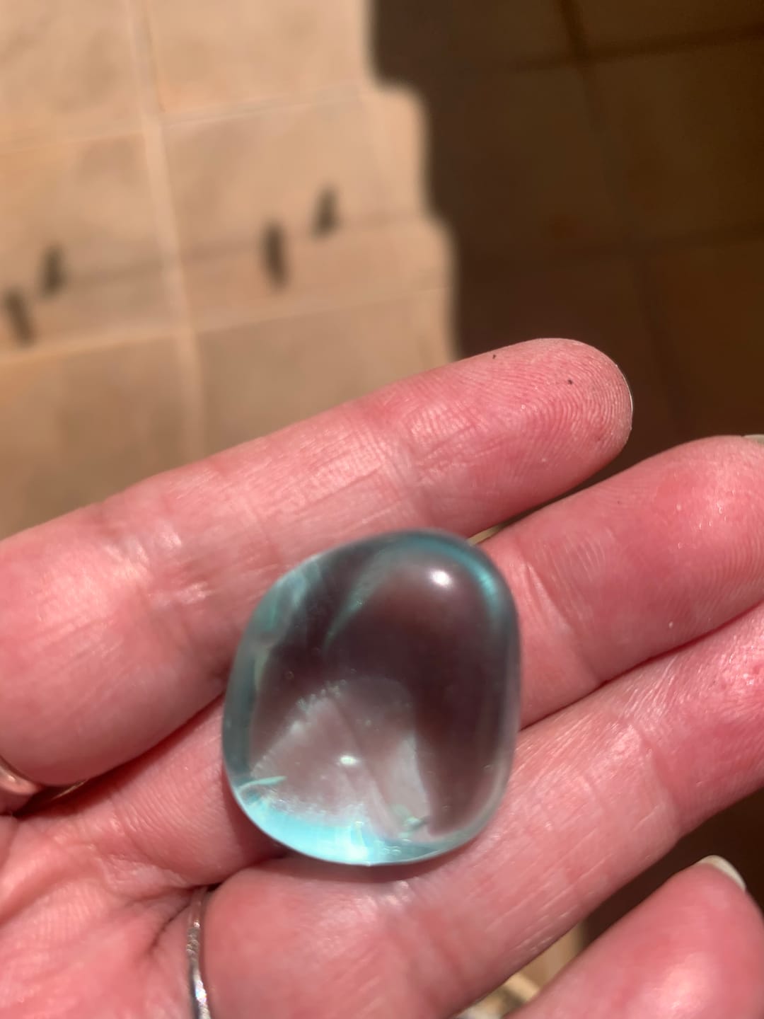 Customer photo review of Obsidiana azul Rodado | Intuición - Comunicación
