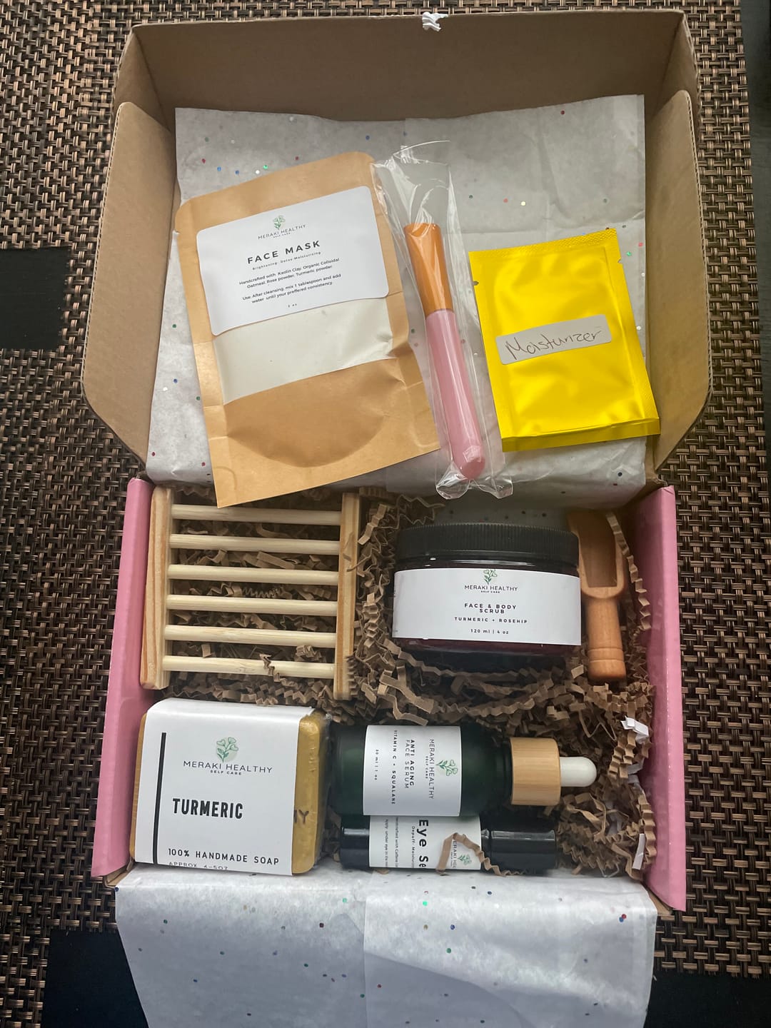 Customer photo review of Luxury Skincare Box