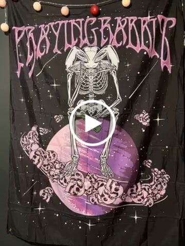 Customer video review of Sad Rabbit Tapestry 55"
