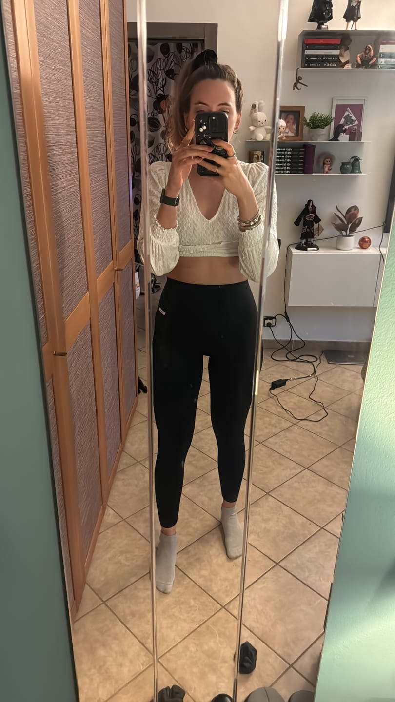 Customer photo review of Leggings Push up Gym Fashion Nero