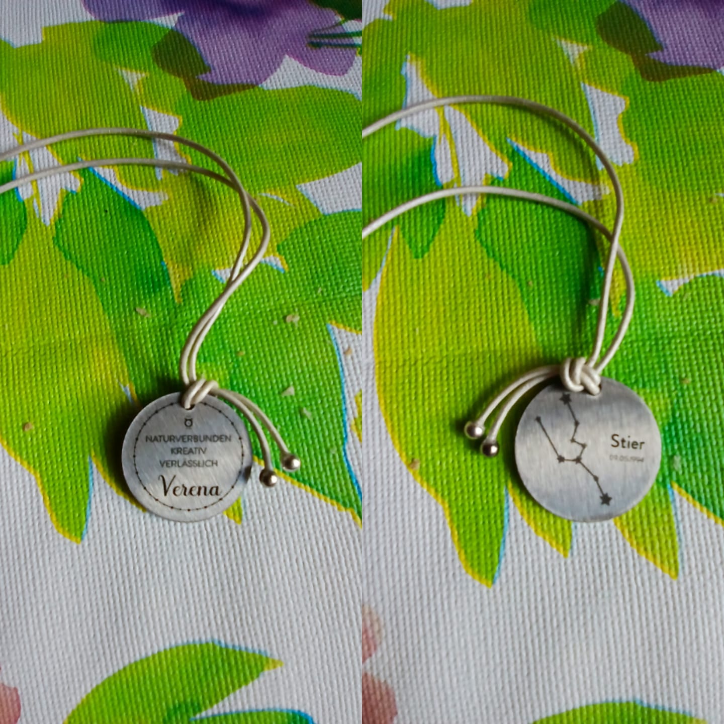 Customer photo review of personalisierbare Halskette - Sternzeichen
