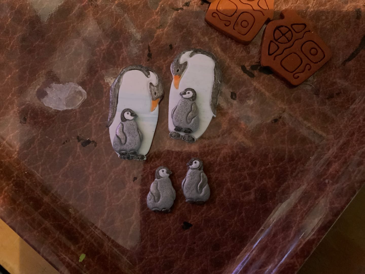Customer photo review of Penguin & Baby - Mirrored Set