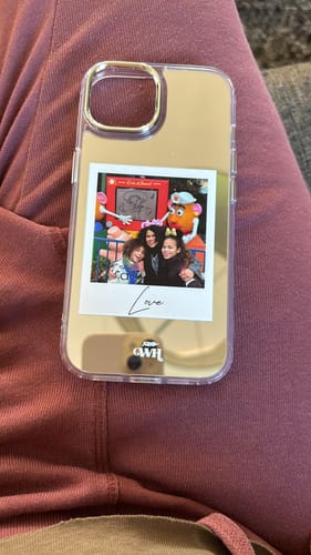 Customer photo review of iPhone 15 - Personalized Polaroids Mirror Case