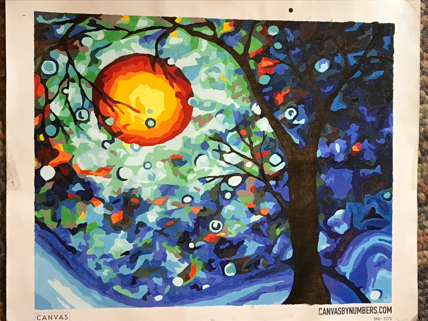 Customer photo review of Blue Essence - Paint by Numbers