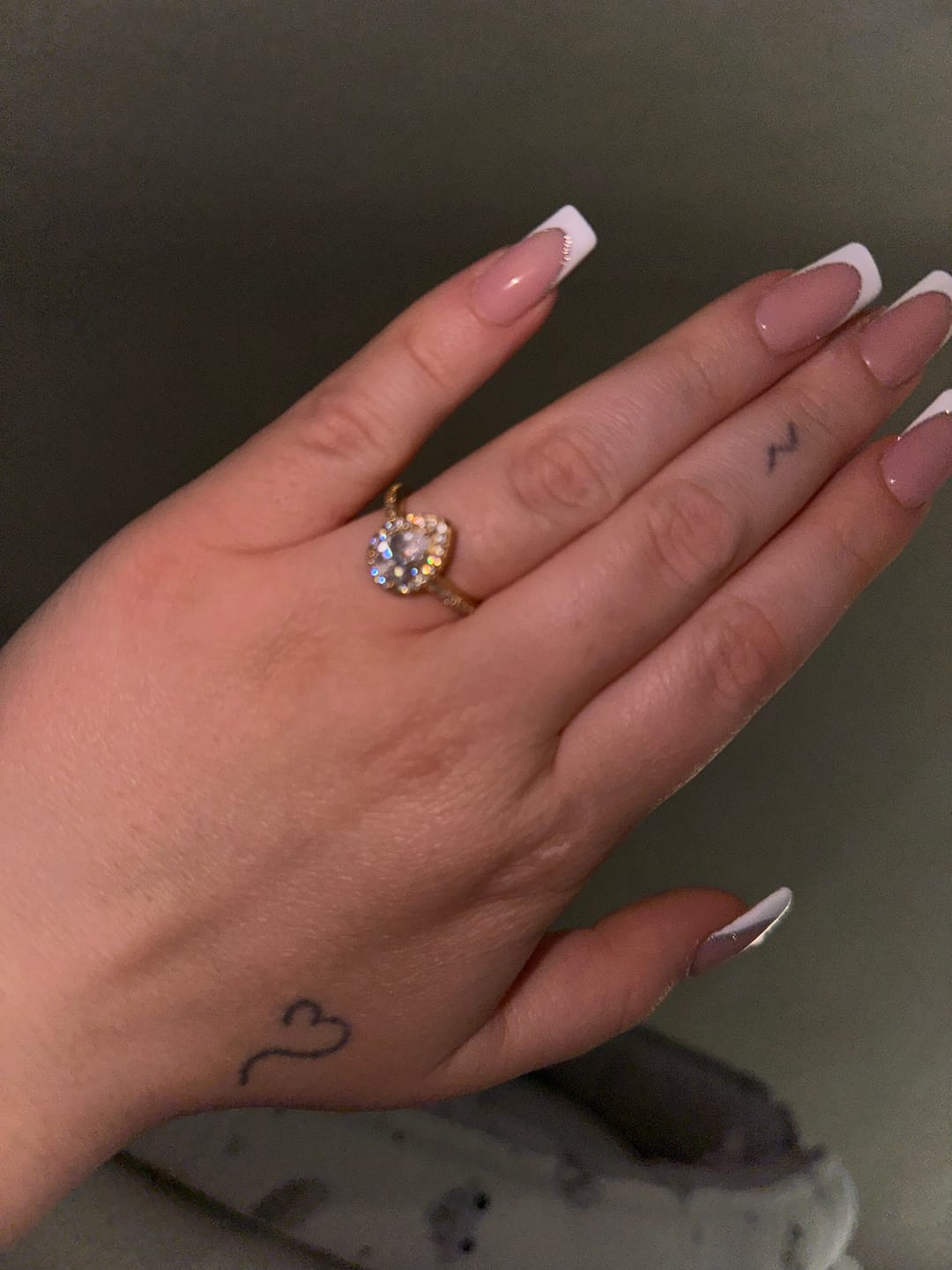 Customer photo review of Drop Ring | 18K vergoldet