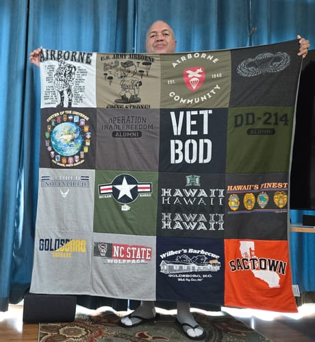 T-shirt quilt featuring nc state wolfpack by Terry from HI