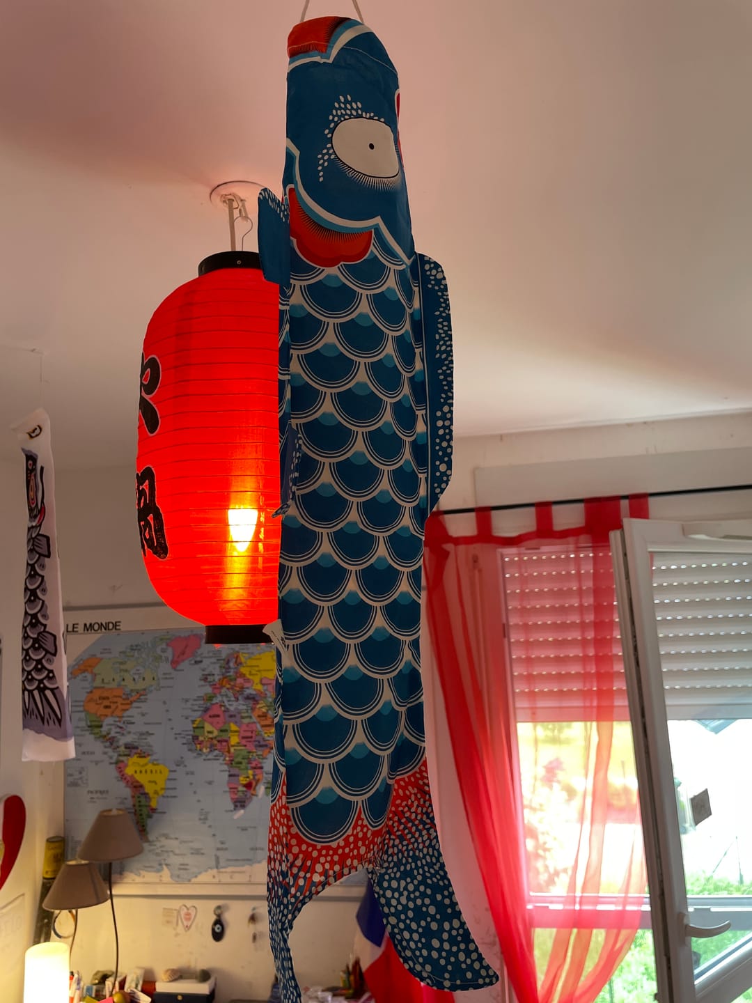 Customer photo review of Koinobori Traditionnel Bleu (S)