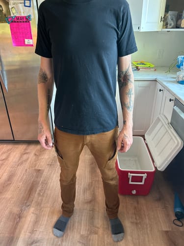 Customer photo review of FX-1 Work Pants Whiskey