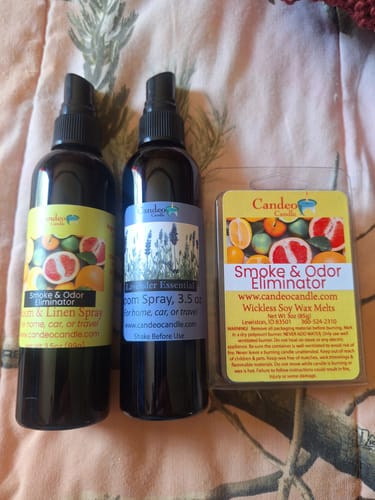 Customer photo review of Lavender Essential Oil, 3.5 oz Room Spray