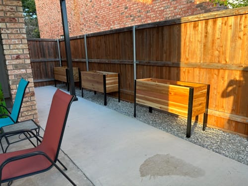 Customer photo review of 18" x 48" Raised Garden Bed