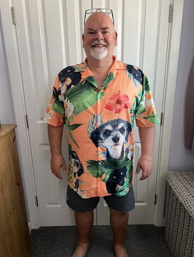 Customer photo review of Your photo - Personalized hawaiian shirt