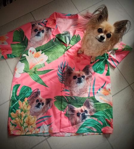 Customer photo review of Your photo - Personalized hawaiian shirt