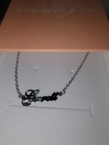 Customer photo review of Personalized Name Anklet/ Bracelet