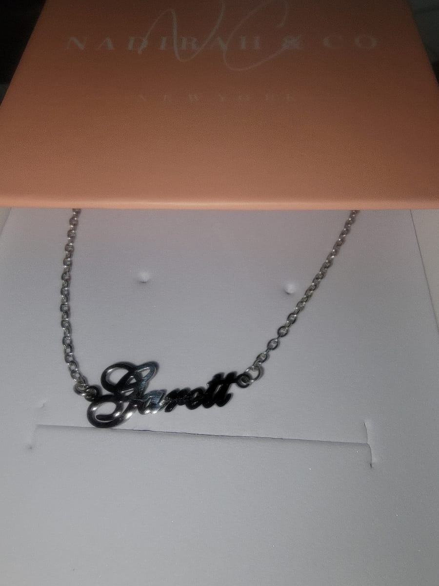Customer photo review of Personalized Name Anklet/ Bracelet