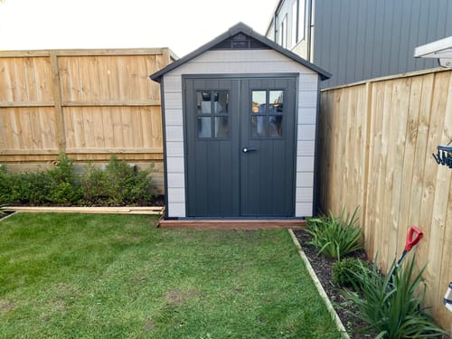 Customer photo review of Oakland 754 Garden Shed 2.1m x 1.14m