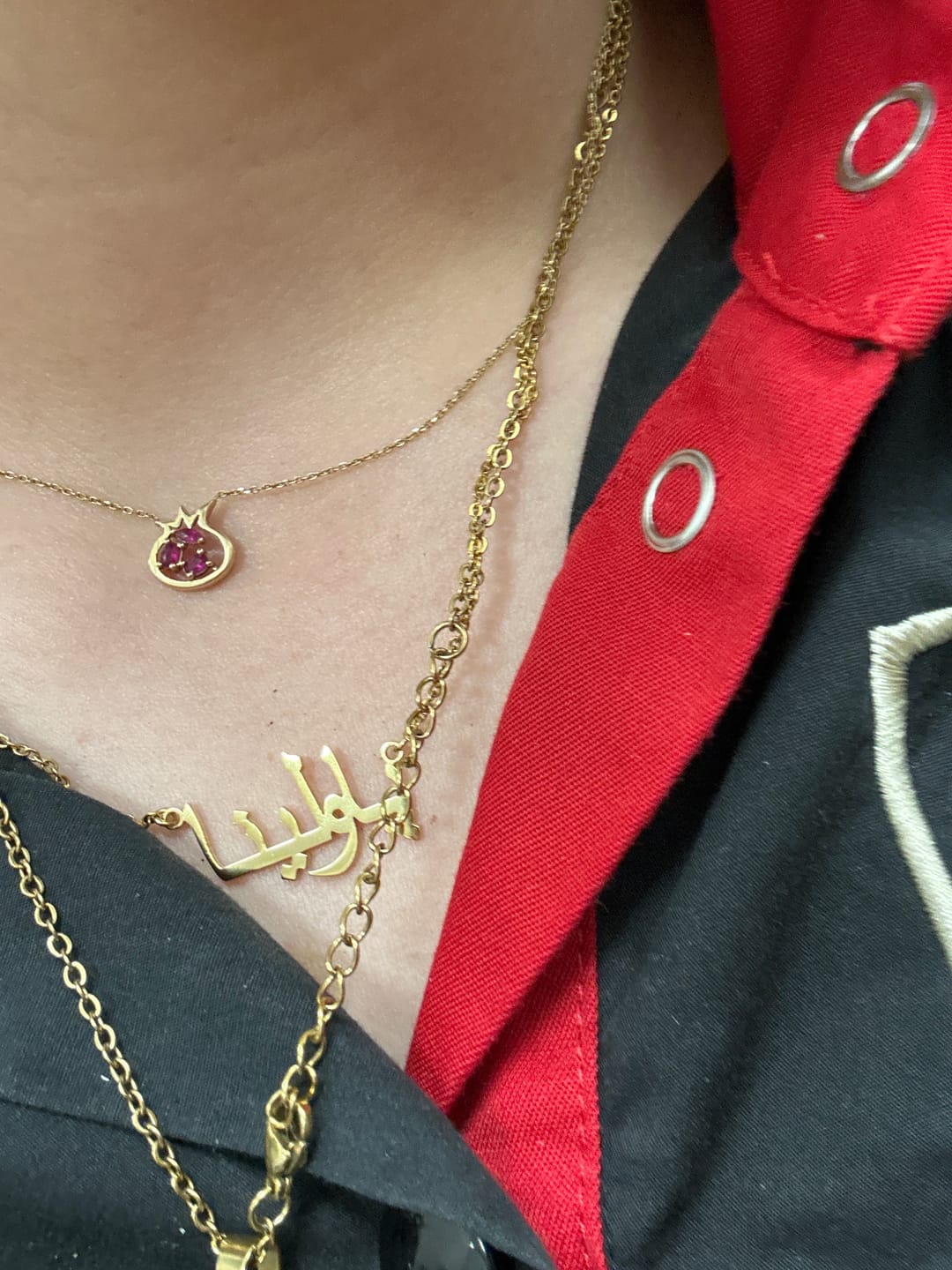 Customer photo review of Arabische Namenskette | 18K vergoldet