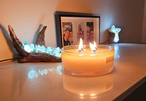 Customer photo review of Brazilian Beach (Pistachio | Salted Caramel | Citrus) - Bowl Candle