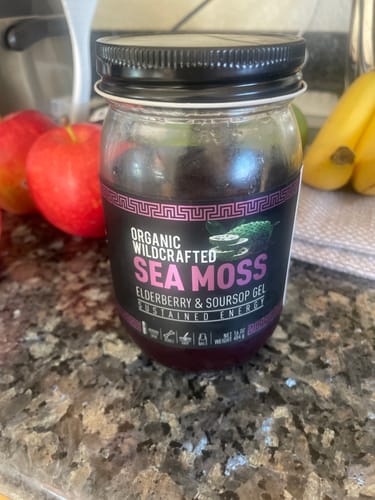 Customer photo review of Elderberry and Soursop Infused Sea Moss Gel