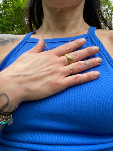 Customer photo review of Coquette Ring - Gold