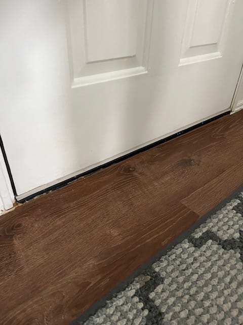 Customer photo review of Pease Slide-On Steel Door Sweep