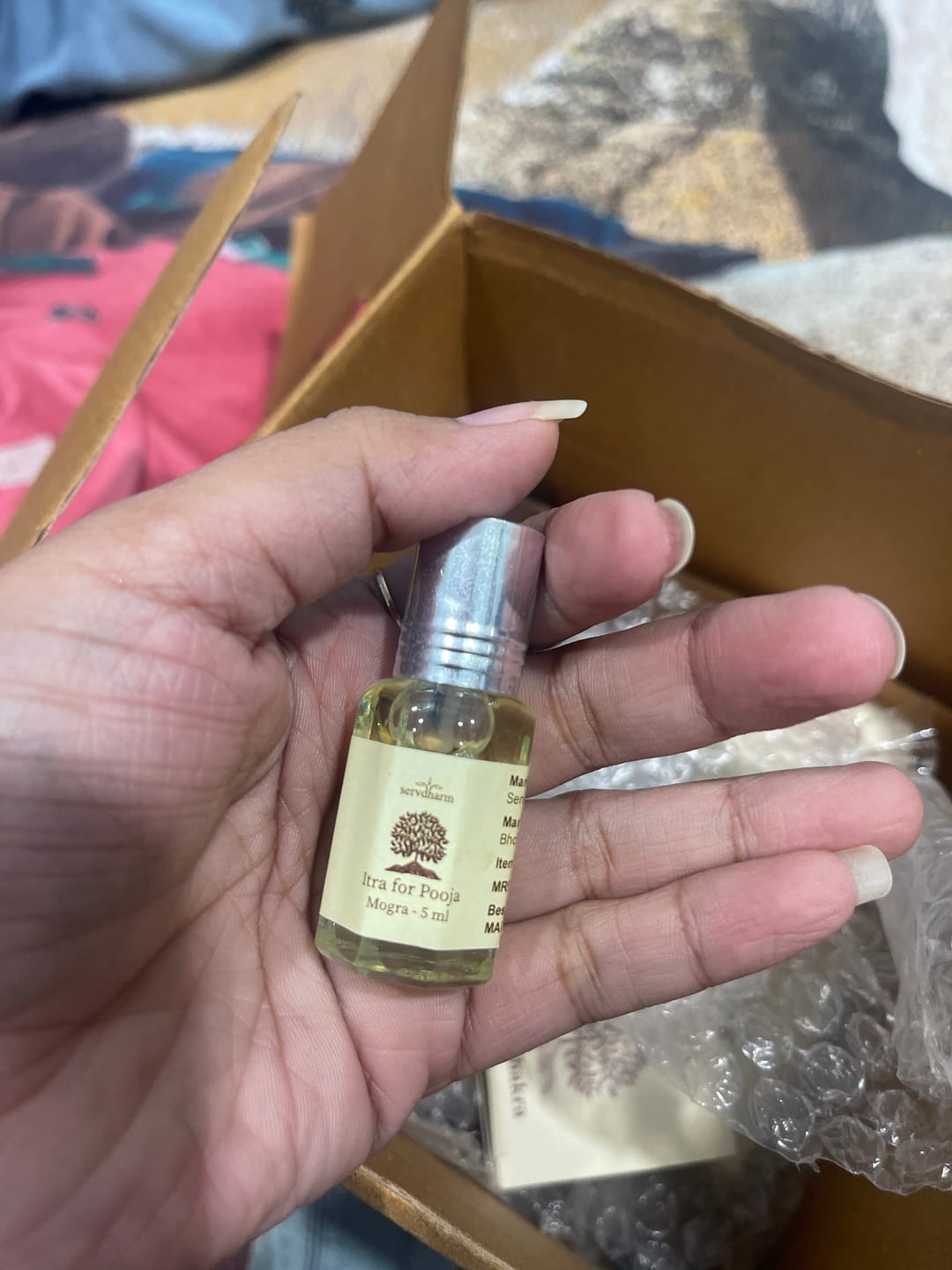 Customer photo review of ServDharm Mogra - Itra for Pooja (5 ML)