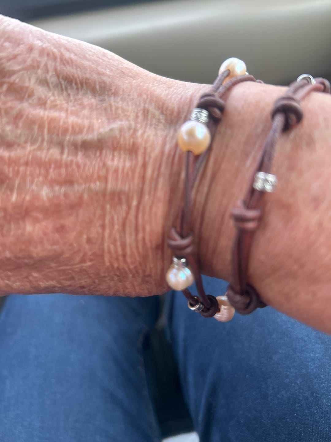 Customer photo review of Vintage Freshwater Pearl Bracelet
