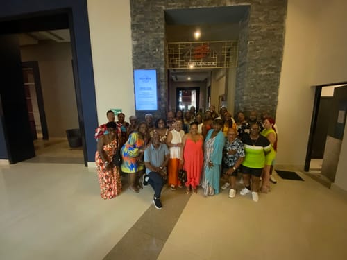 Customer photo review of Printed suspender jumpsuit set