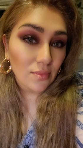 Customer photo review of Premium Candy Gray Colored Contact Lenses